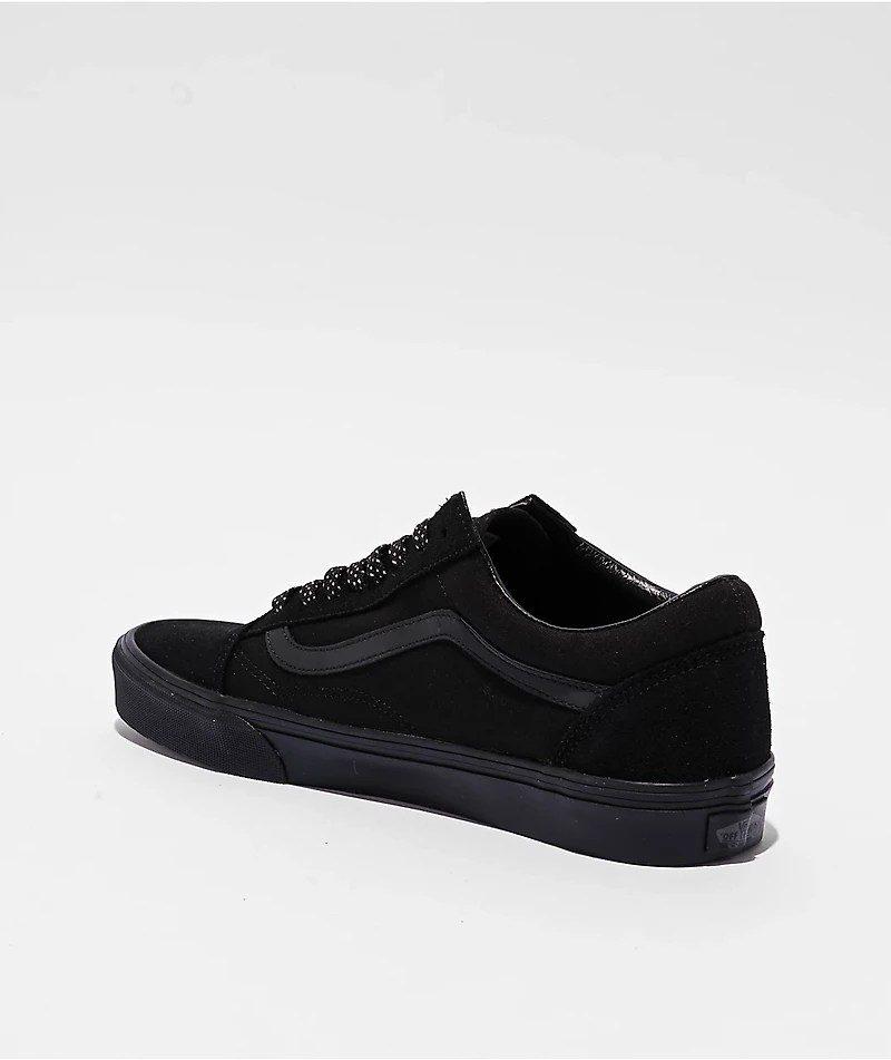 Vans Old Skool Reflective Pop Black Skate Shoes