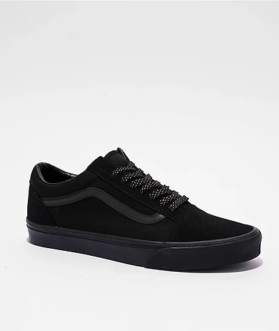 Vans Old Skool Reflective Pop Black Skate Shoes