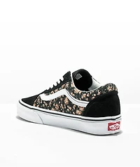 Vans Old Skool Rose Dreams Black Skate Shoes