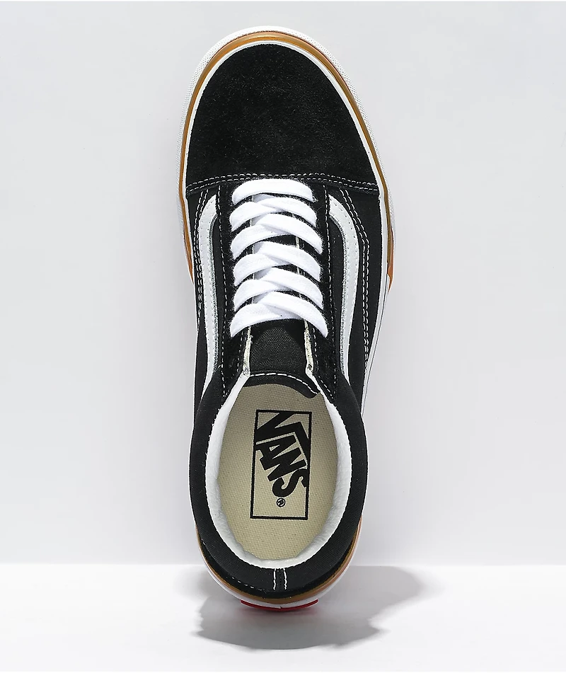Vans Old Skool Stacked Black & White Platform Shoes