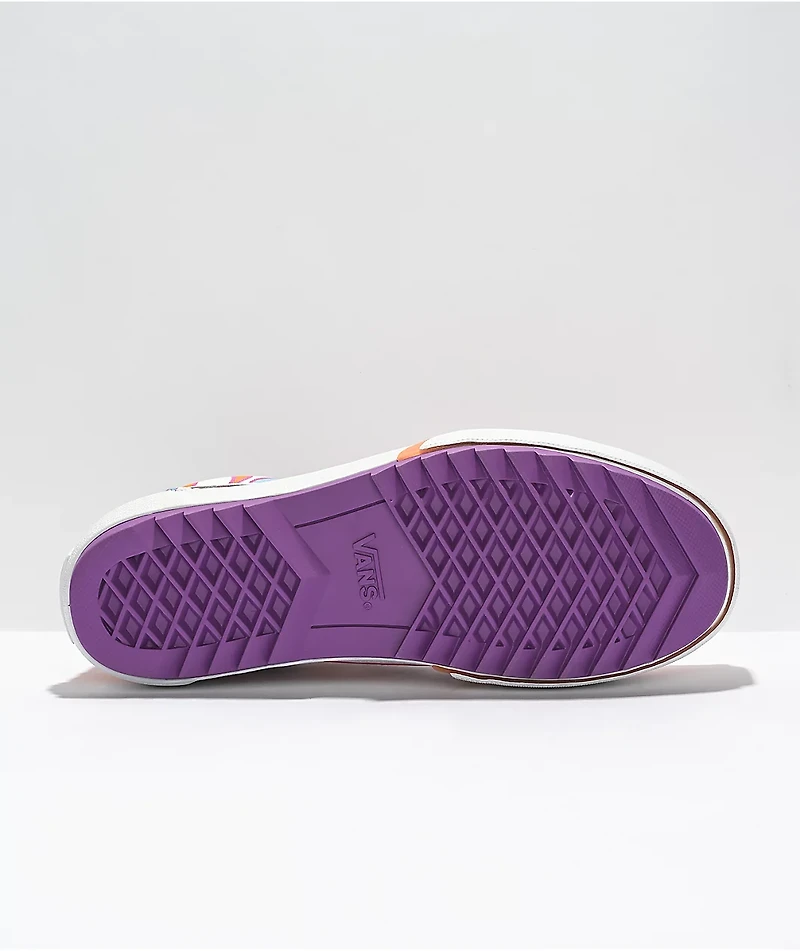Vans Old Skool Stacked UV Peace Orange & White Platform Shoes