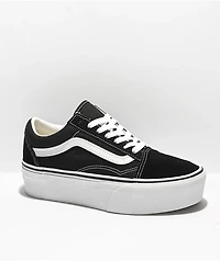 Vans Old Skool Stackform Black & White Platform Shoes