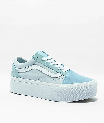 Vans Old Skool Stackform Blue Platform Shoes