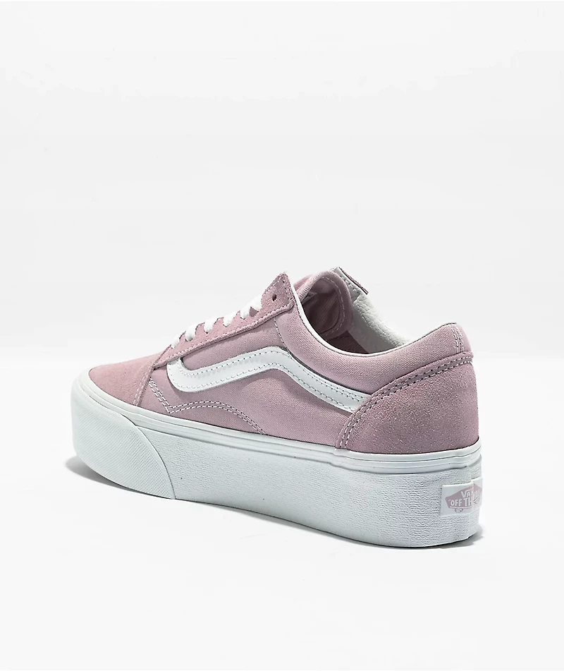 Vans Old Skool Stackform Lilac Platform Shoes