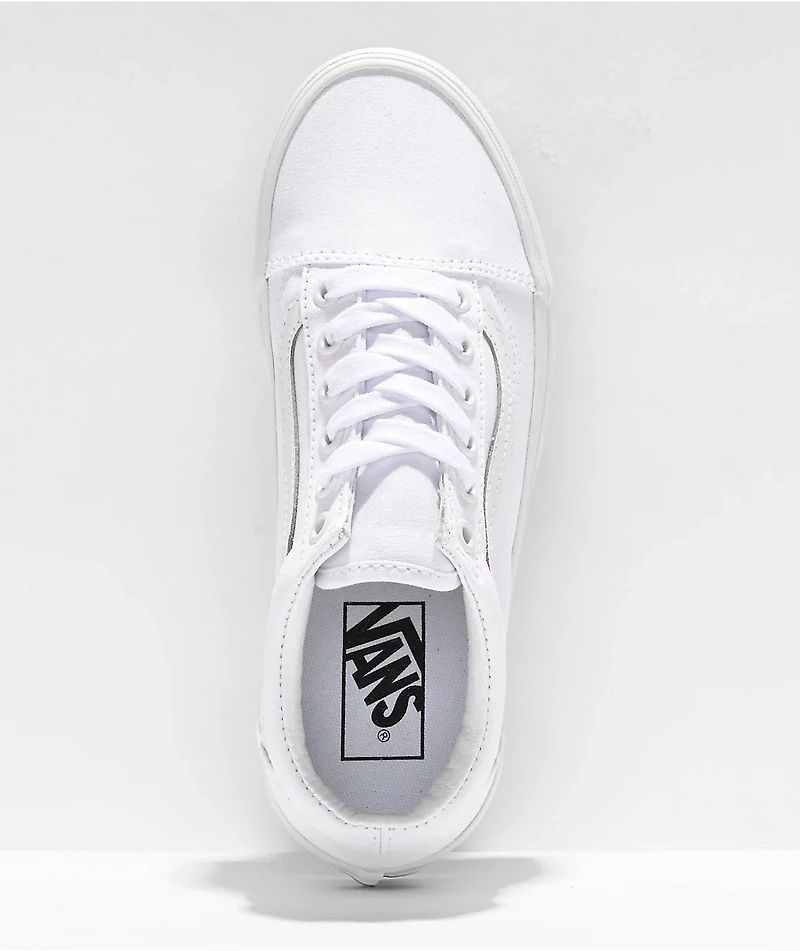 Vans Old Skool Stackform True White Platform Shoes