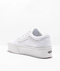 Vans Old Skool Stackform True White Platform Shoes