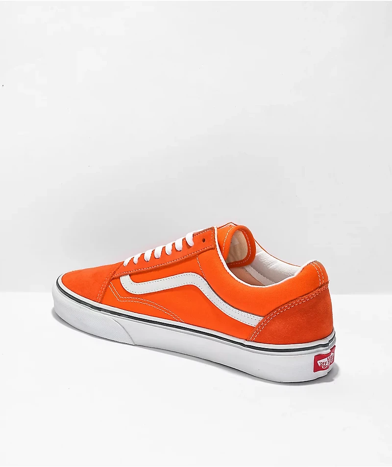 Vans Old Skool Tiger Orange & White Skate Shoes