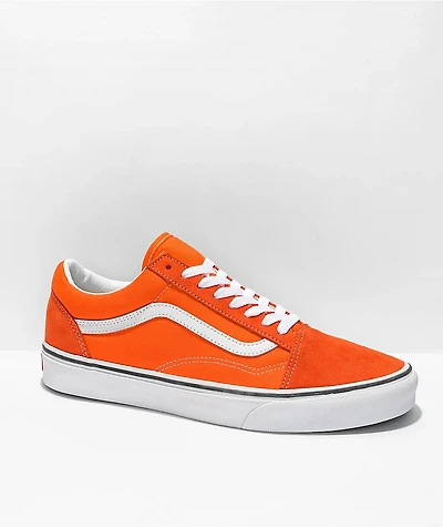 Vans Old Skool Tiger Orange & White Skate Shoes