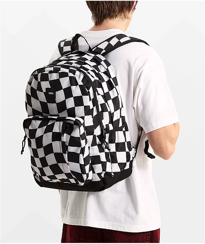 Vans Old Skool Trek Wavy Checker Black & White Backpack