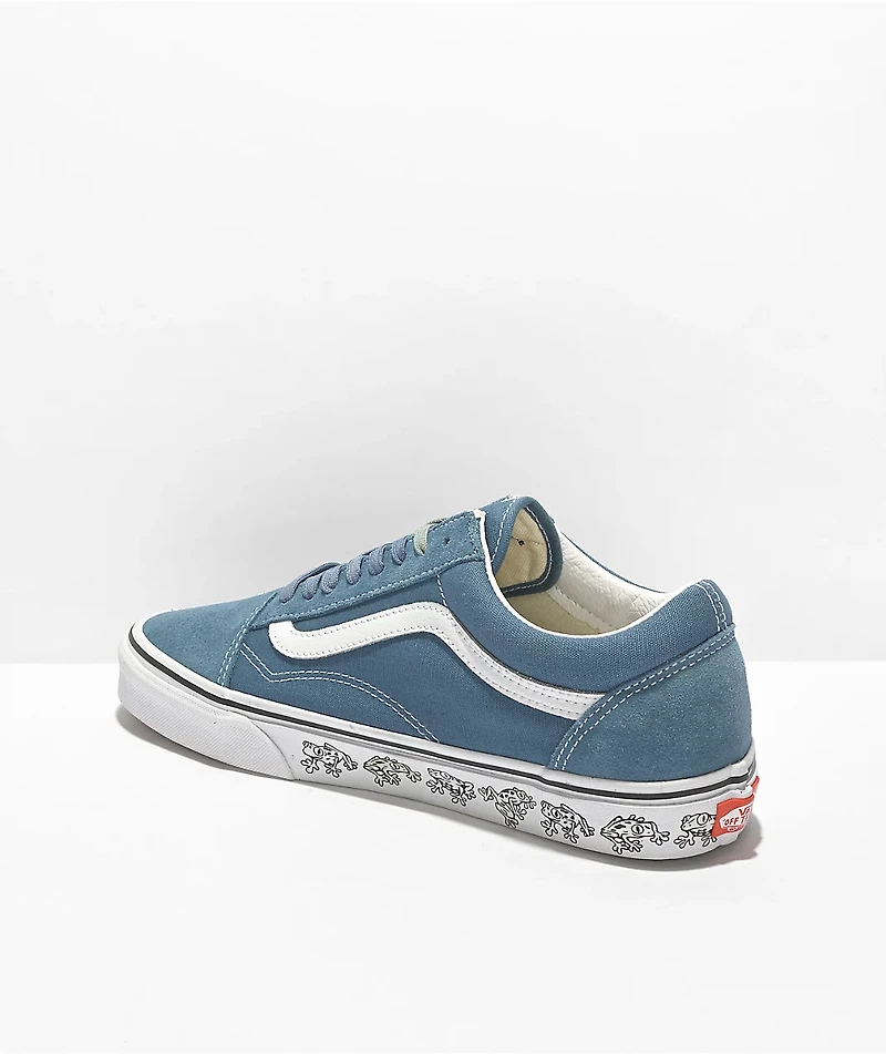 Vans Old Skool UV Dreams Navy & True White Skate Shoes