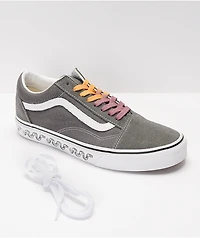 Vans Old Skool UV Dreams Pewter & White Skate Shoes