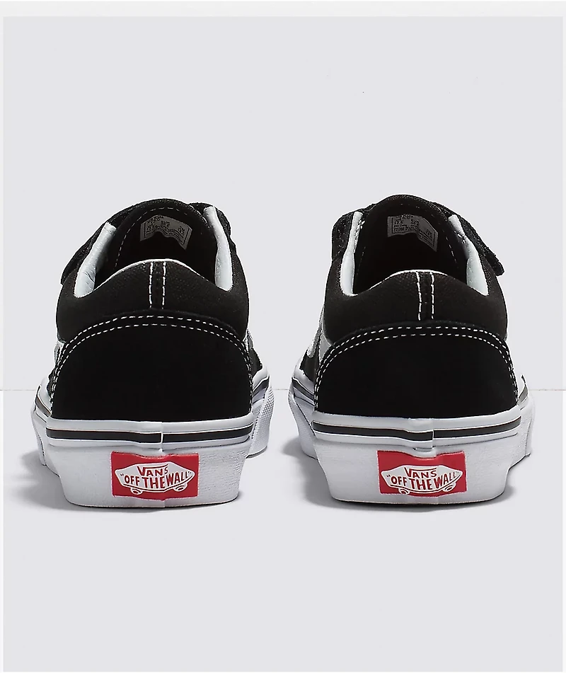 Vans Old Skool V Black & White Skate Shoes