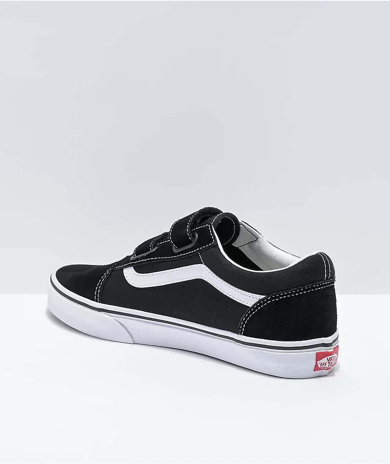 Vans Old Skool V Black & White Skate Shoes