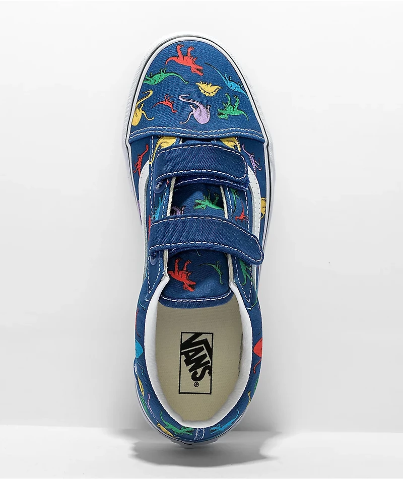 Vans Old Skool V Dino Blue Skate Shoes