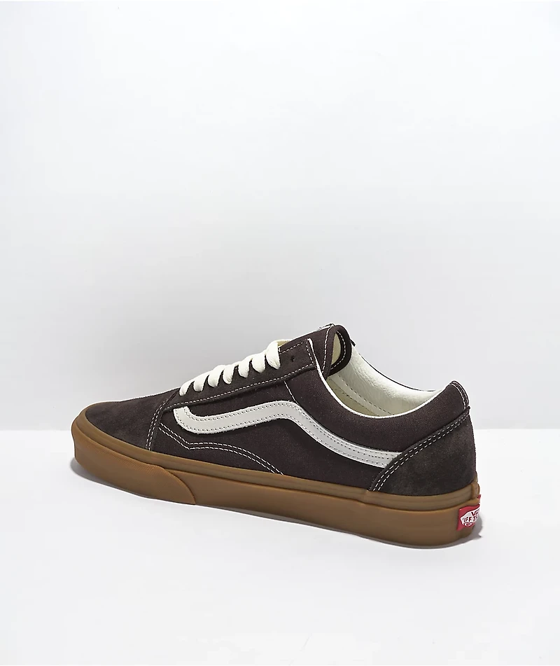 Vans Old Skool Vintage Gum & Chocolate Skate Shoes