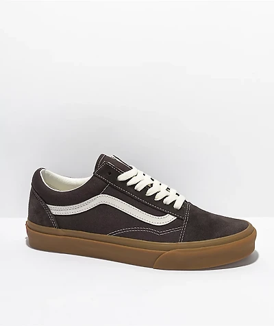 Vans Old Skool Vintage Gum & Chocolate Skate Shoes