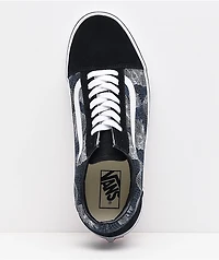 Vans Old Skool Wireframe Skulls Black & White Skate Shoes
