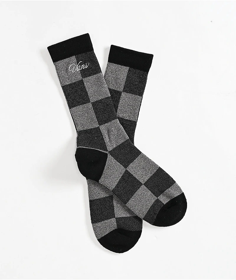 Vans Original Check Black Crew Socks
