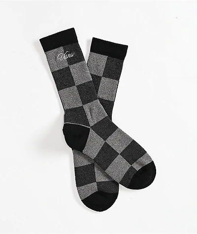 Vans Original Check Black Crew Socks