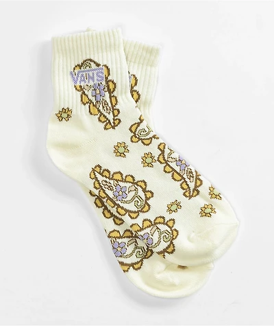 Vans Paisley Marshmallow & Sepia Ankle Socks