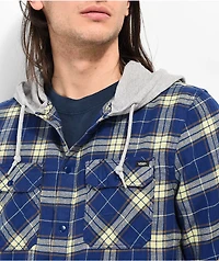 Vans Parkway II Blue Depths & Winter Pear Hooded Flannel Shirt