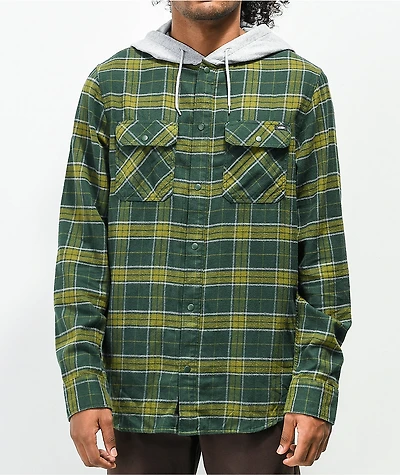 Vans Parkway II Sycamore & Heather Grey Hooded Flannel Shirt
