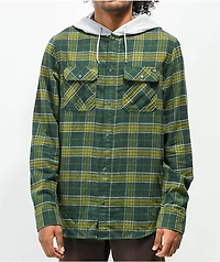 Vans Parkway II Sycamore & Heather Grey Hooded Flannel Shirt