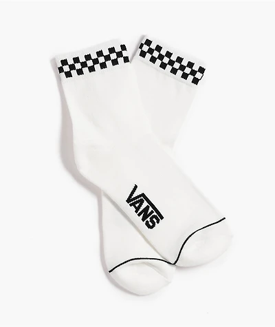 Vans Peek-A-Check Carnelian White Half Crew Socks