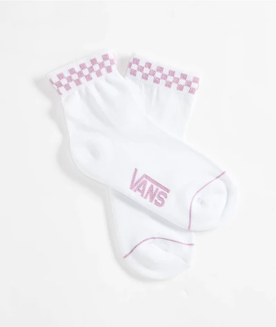 Vans Peek-A-Check White & Lavender Mist Ankle Socks