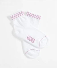 Vans Peek-A-Check White & Lavender Mist Ankle Socks