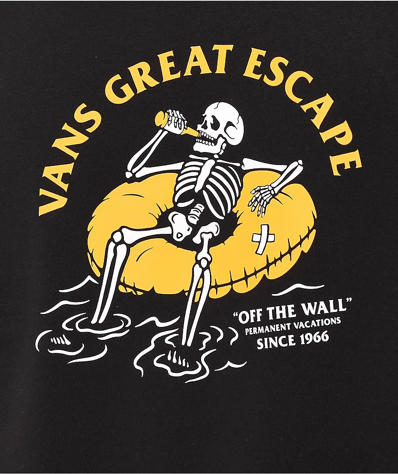 Vans Permanent Vacay Black Crewneck Sweatshirt