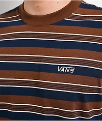Vans Pismo Stripe Brown & Blue Knit Boxy T-Shirt