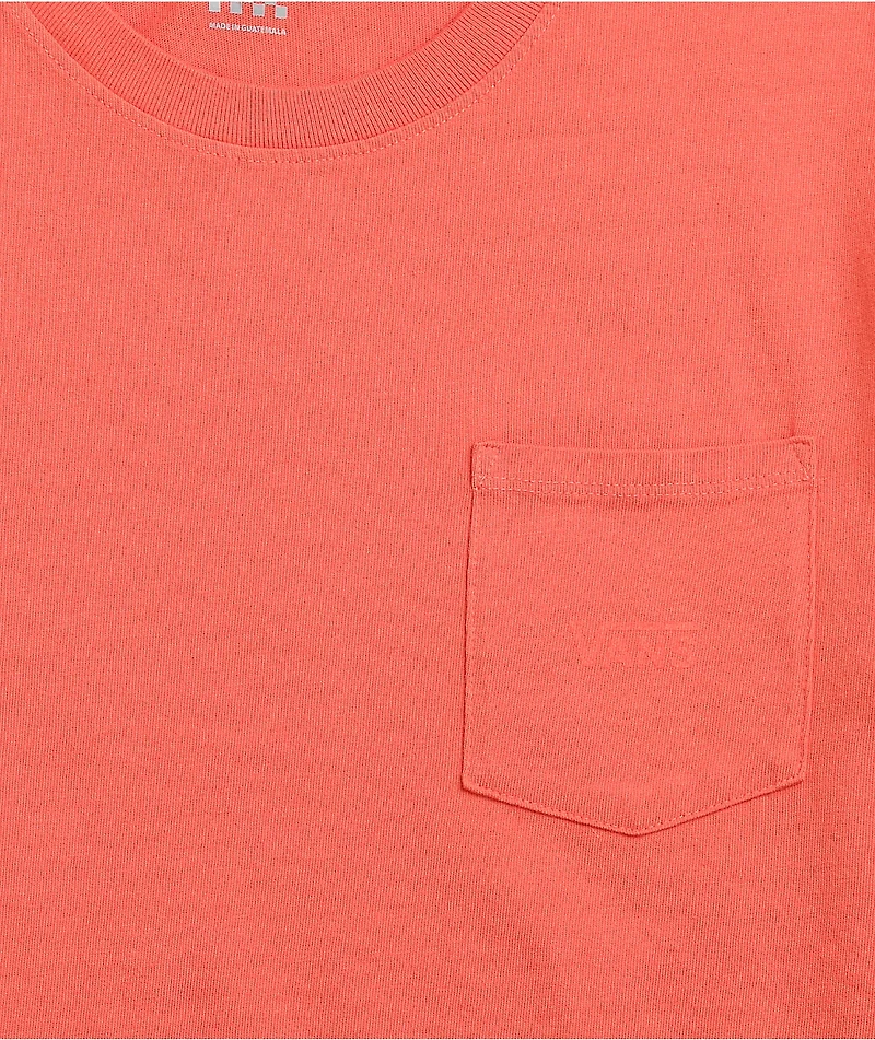 Vans Pocket V Hot Coral T-Shirt