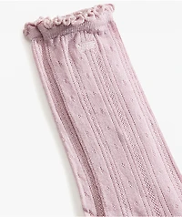Vans Pointelle Pale Petal Crew Socks