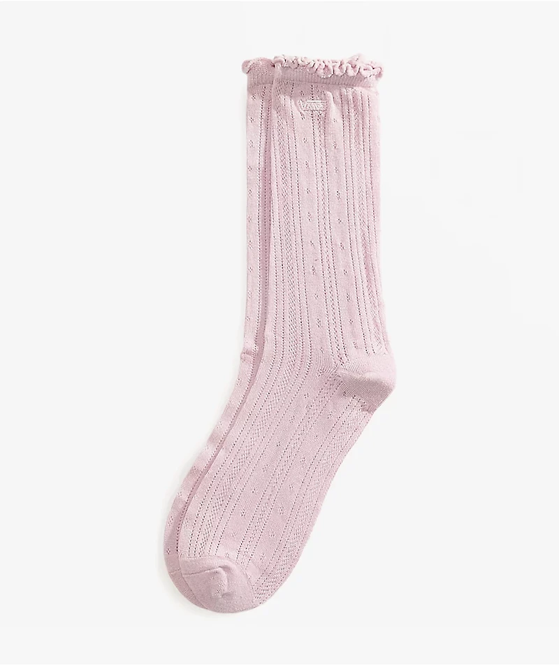 Vans Pointelle Pale Petal Crew Socks