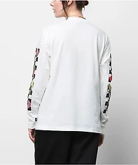 Vans Poppy Check White Long Sleeve T-Shirt