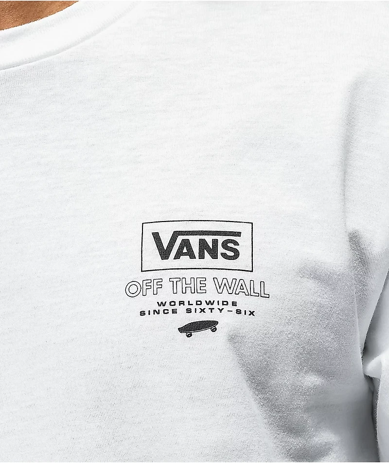 Vans Pressed Floral White Long Sleeve T-Shirt