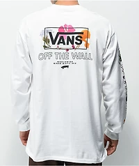 Vans Pressed Floral White Long Sleeve T-Shirt