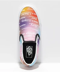 Vans Pride Rainbow & White Skate Shoes