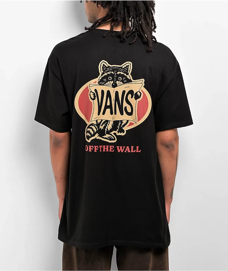 Vans Racoon Sign Black T-Shirt