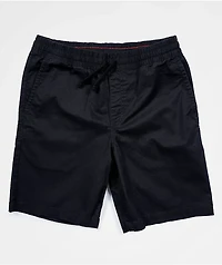 Vans Range Black Elastic Waist Shorts