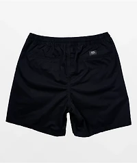Vans Range Relaxed Black Elastic Waist Shorts
