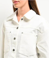 Vans Raynes White Crop Trucker Jacket