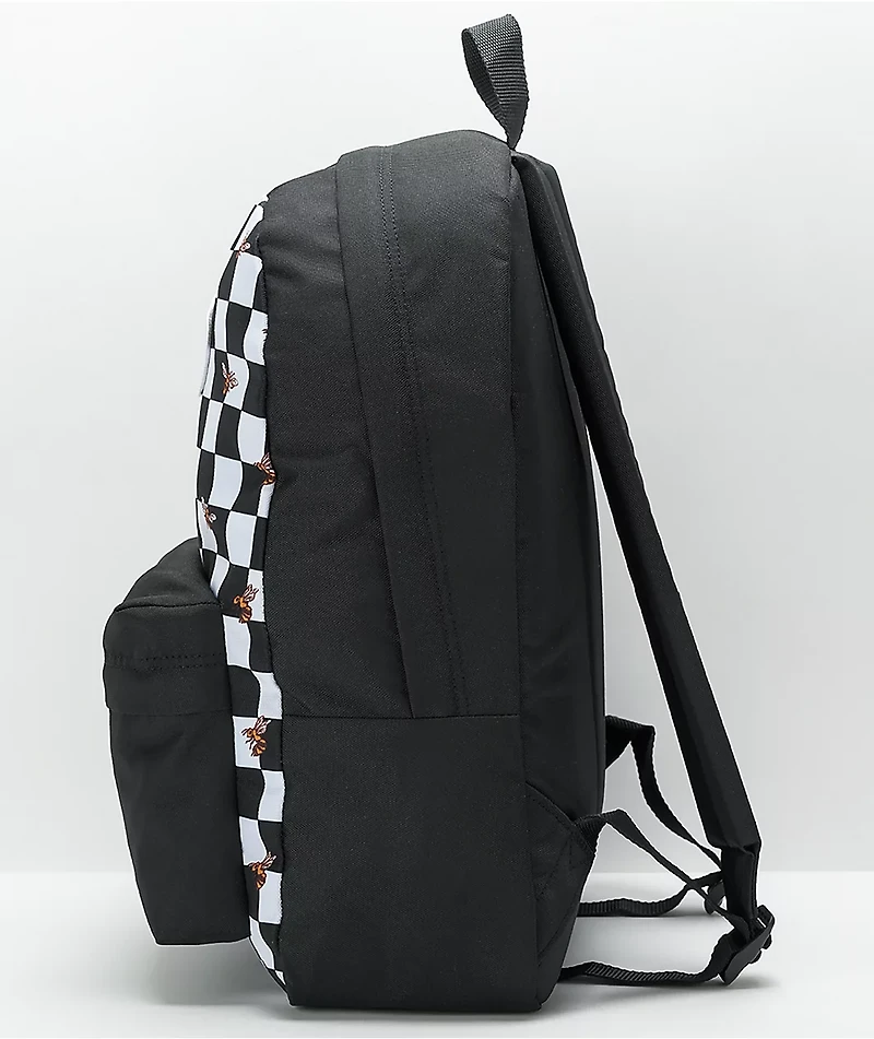 Vans Realm Bee Checkered Black & White Backpack