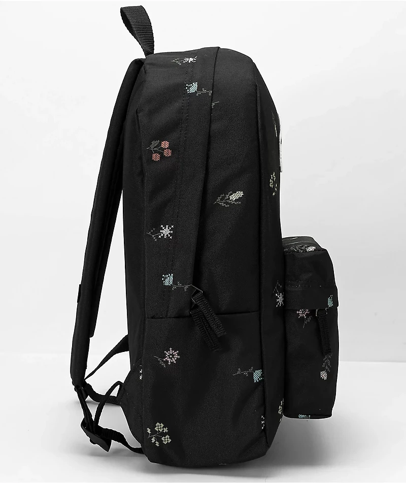 Vans Realm Black Rose Smoke Backpack