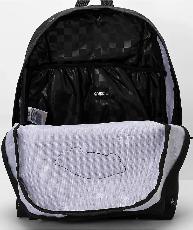 Vans Realm Black Rose Smoke Backpack