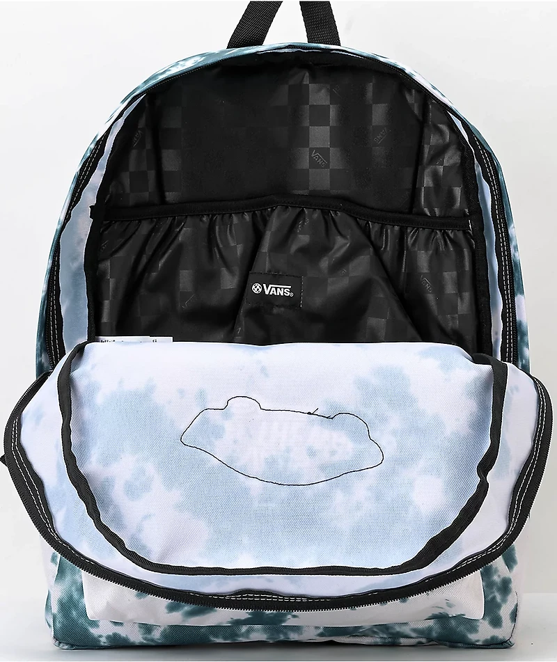 Vans Realm Deep Teal Tie Dye Backpack