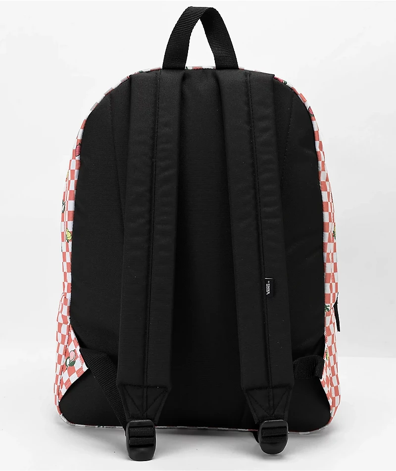 Vans Realm Sunbaked & Marshmallow Checkered Backpack