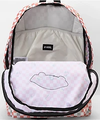 Vans Realm Sunbaked & Marshmallow Checkered Backpack