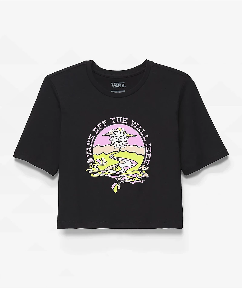 Vans Resort Mix Black Crop T-Shirt